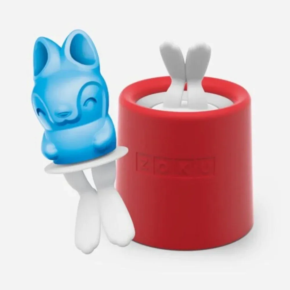 Set of 3 ZOKU Individual Character Ice Pop Popsicle Molds Bunny Frog Owl